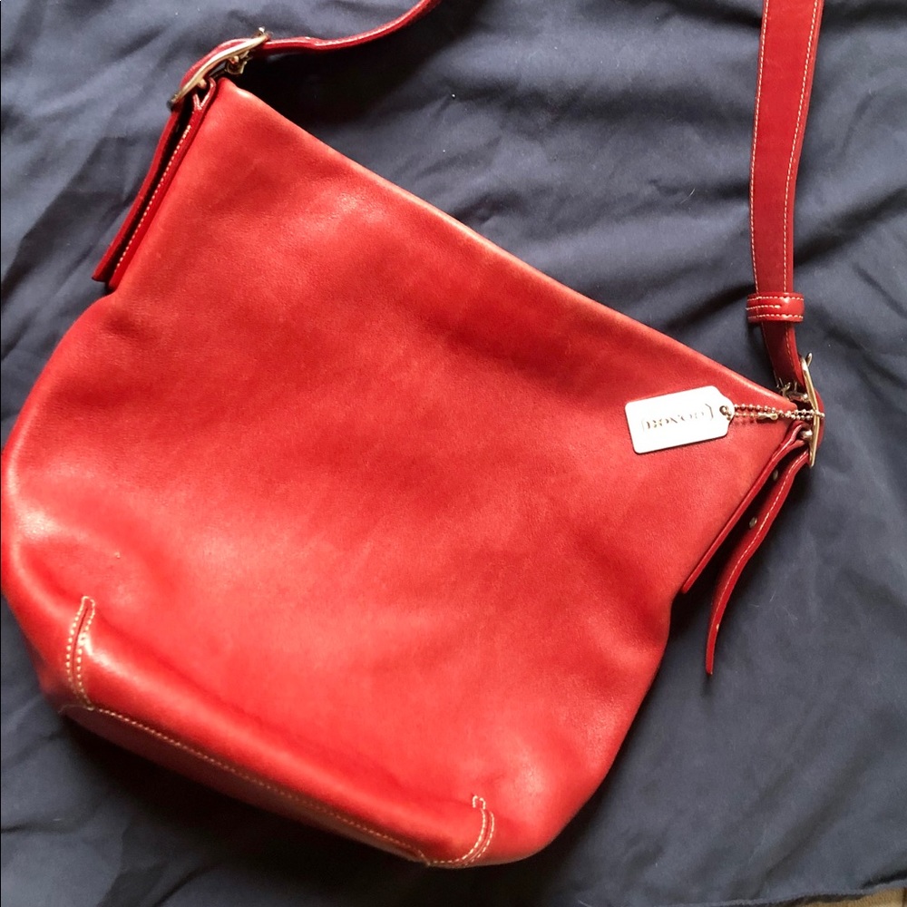 Vintage Red Coach purse